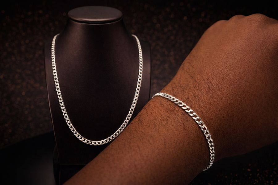 Corrente e pulseira grumet